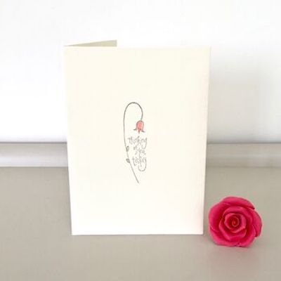 Thinking Of You Handmade With Sympathy Card