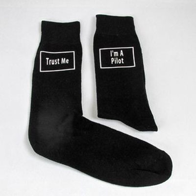 thumbnail image 2 of Trust Me I’m A Rock Star Woven Men’s Socks UK 5-12 – Black Novelty Socks By Cadogan 2 of 3